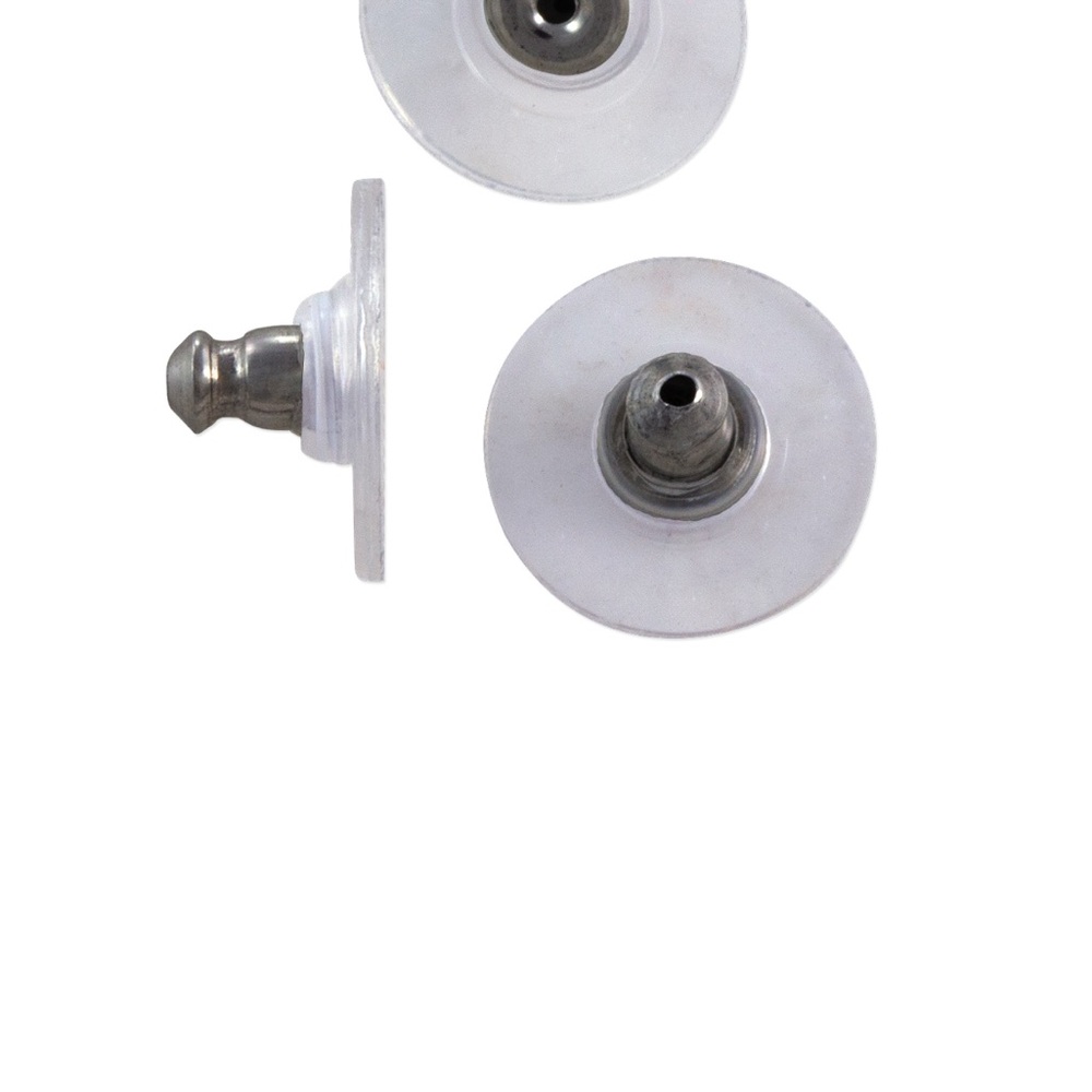 30pc Surgical Stainless Steel Earring Backs with Comfort Disc